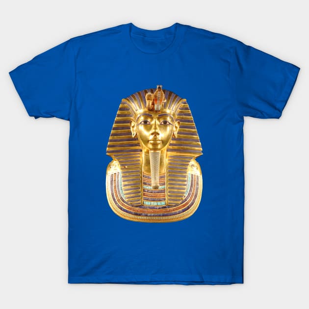 Tutankhamun Pharoah Golden Mask T-Shirt by Dashu